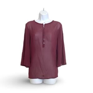 Apostrophe Sheer Boho Top